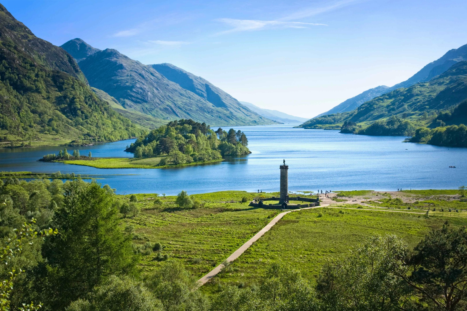 Glenfinnan-monumentet ved søen Loch Shiel