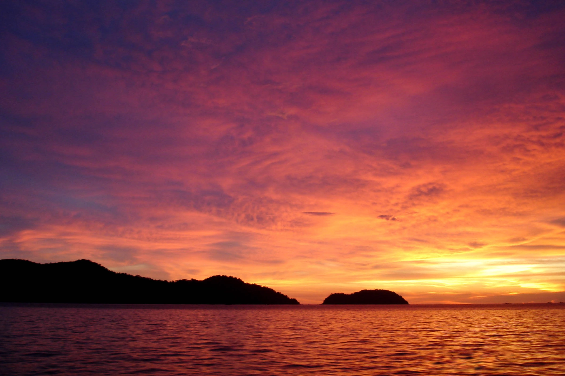 Morgensolen på vej i Koh Chang