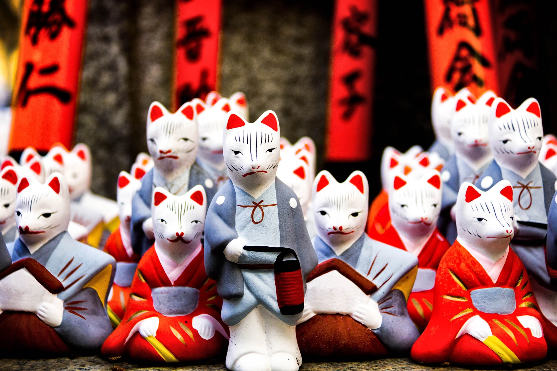 Traditionelle japanske figurer