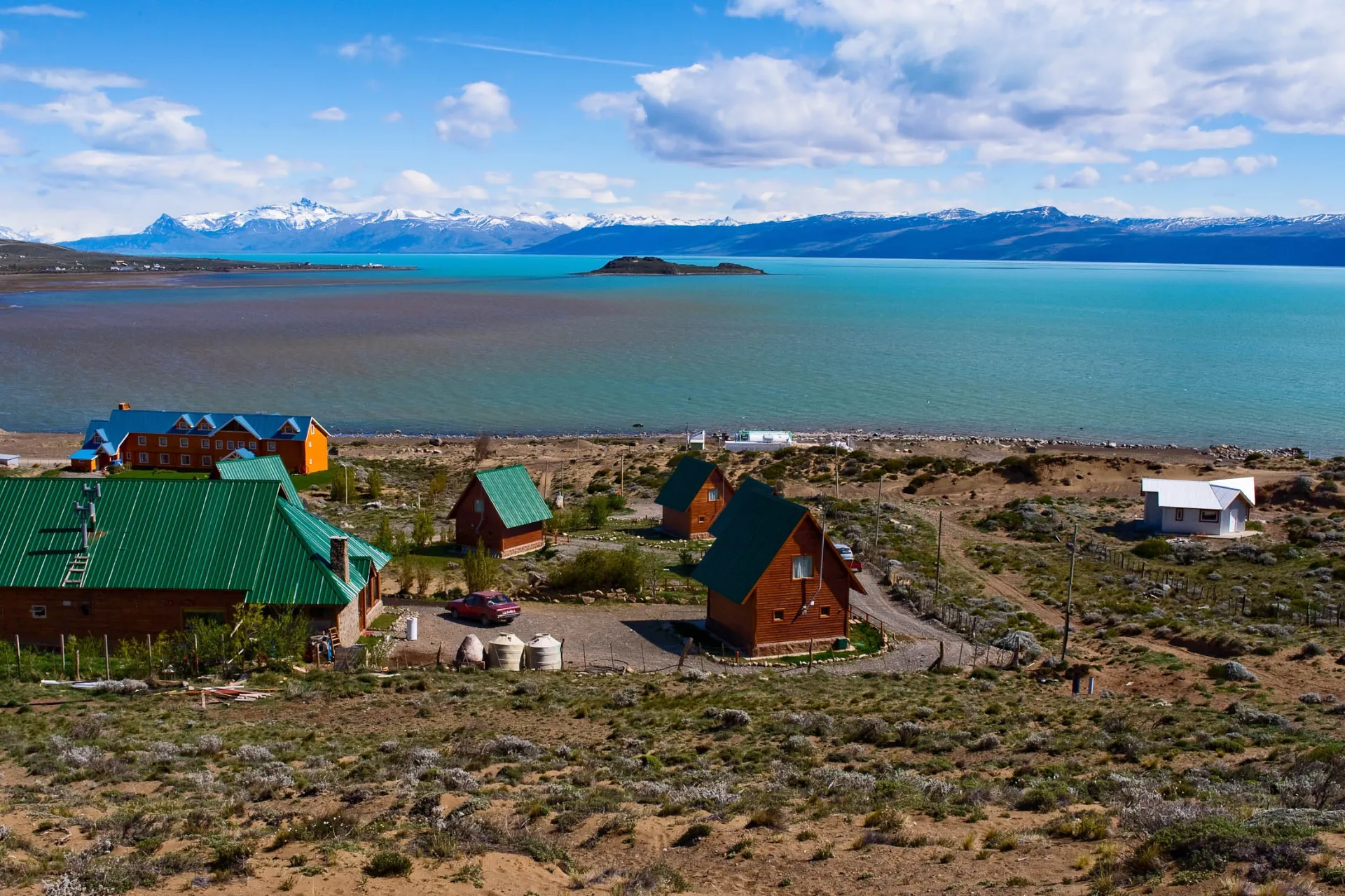 Udsigt over Lago Argentino nær El Calafate i Patagonien