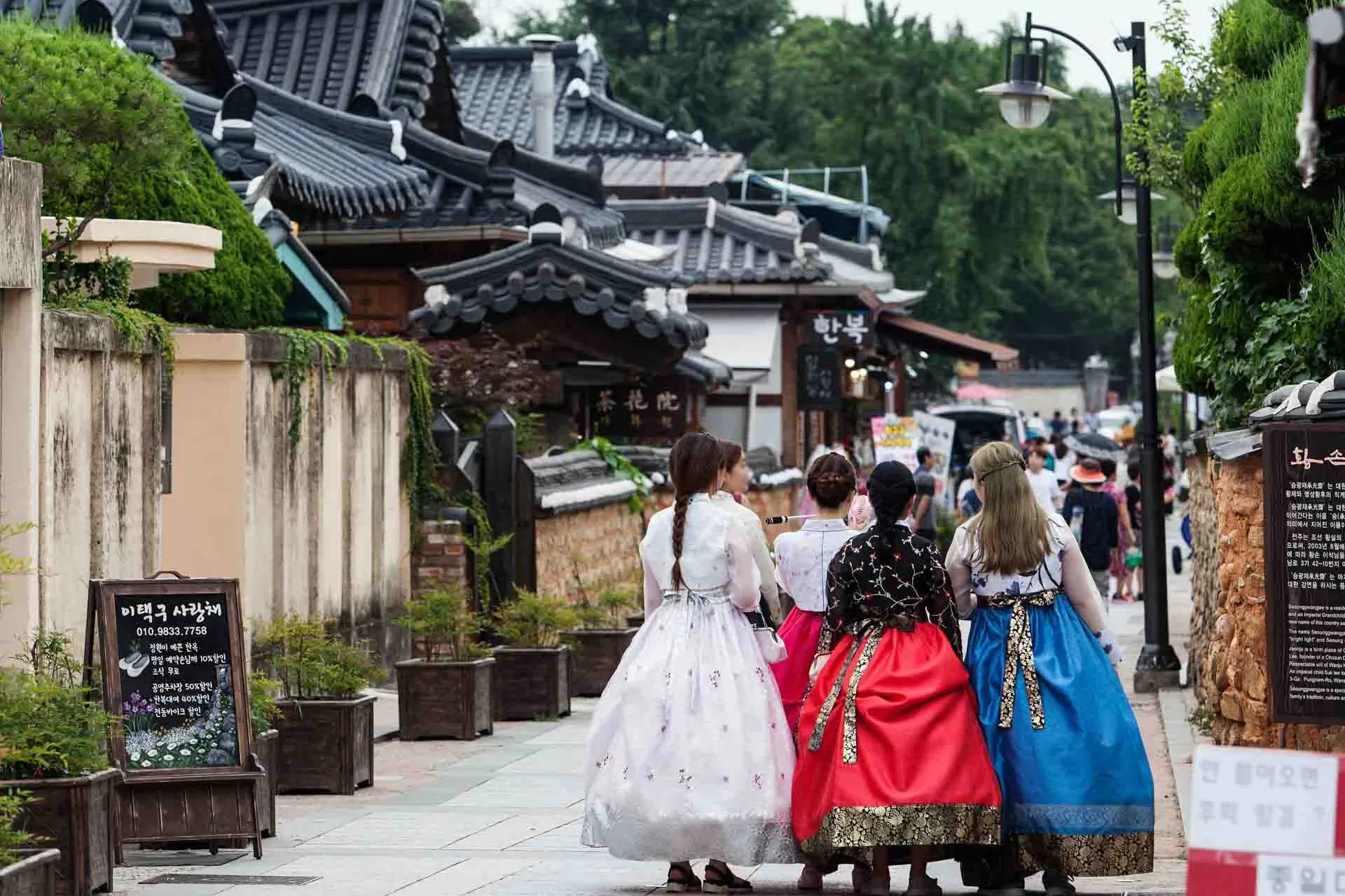 Endnu en scene fra Jeonju Hanok Village Endnu en scene fra Jeonju Hanok Village