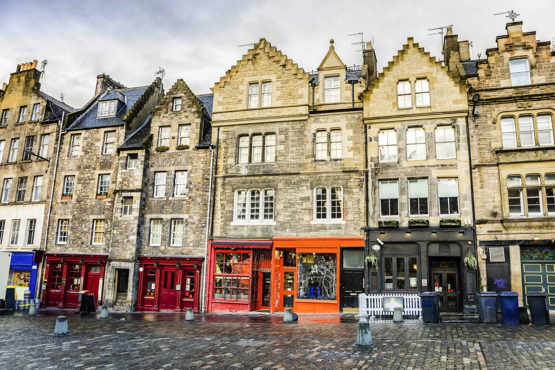 Husfacader i Edinburgh