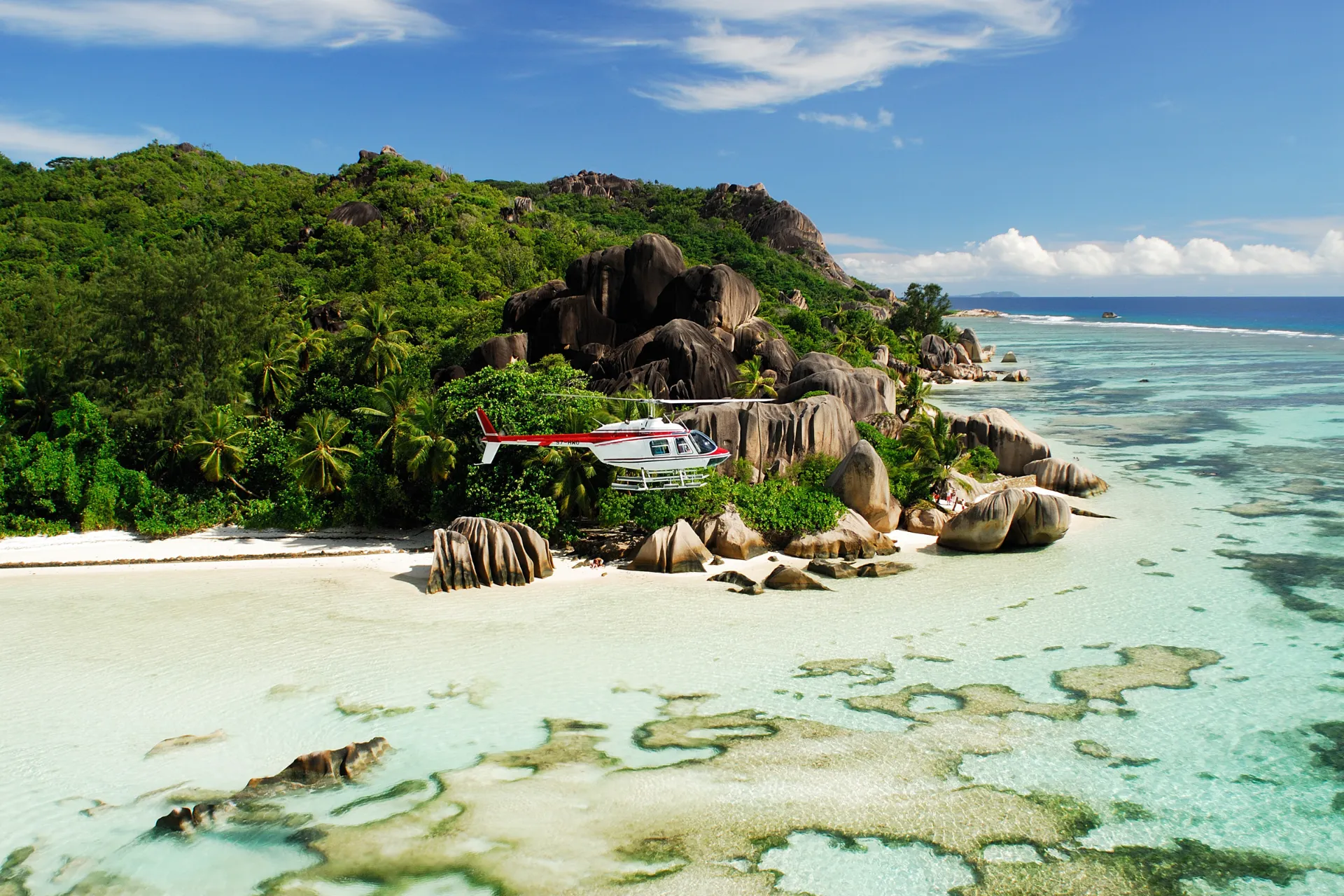 Stranden Anse Source d’Argent på La Digue