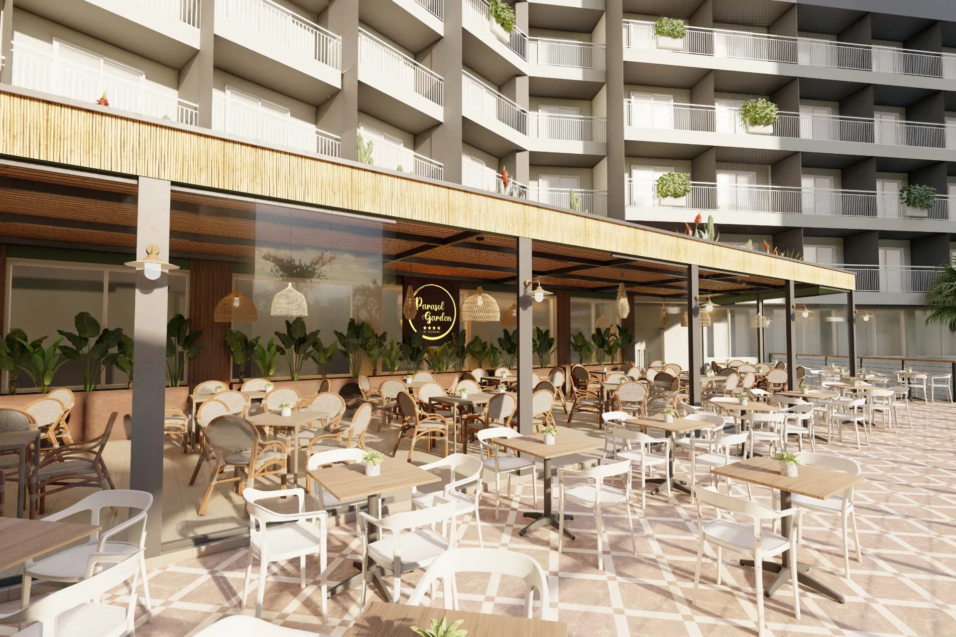 Restaurant ved Hotel Parasol Restaurant ved Hotel Parasol