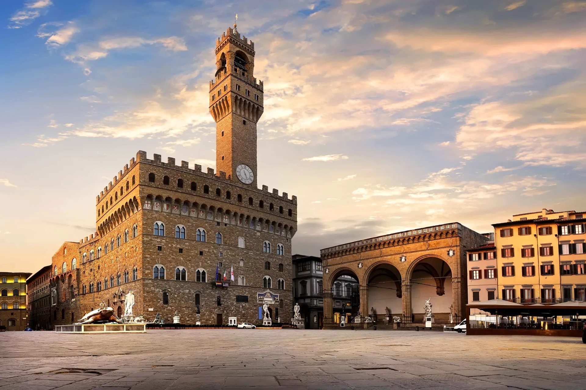 Palazzo Vecchio på Piazza della Signoria i Firenze