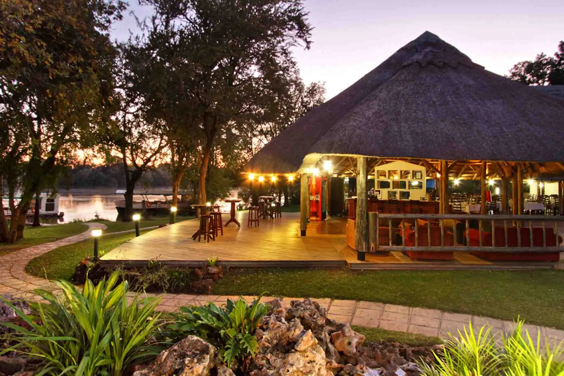 A’Zambezi River Lodge ved Zambezi-floden