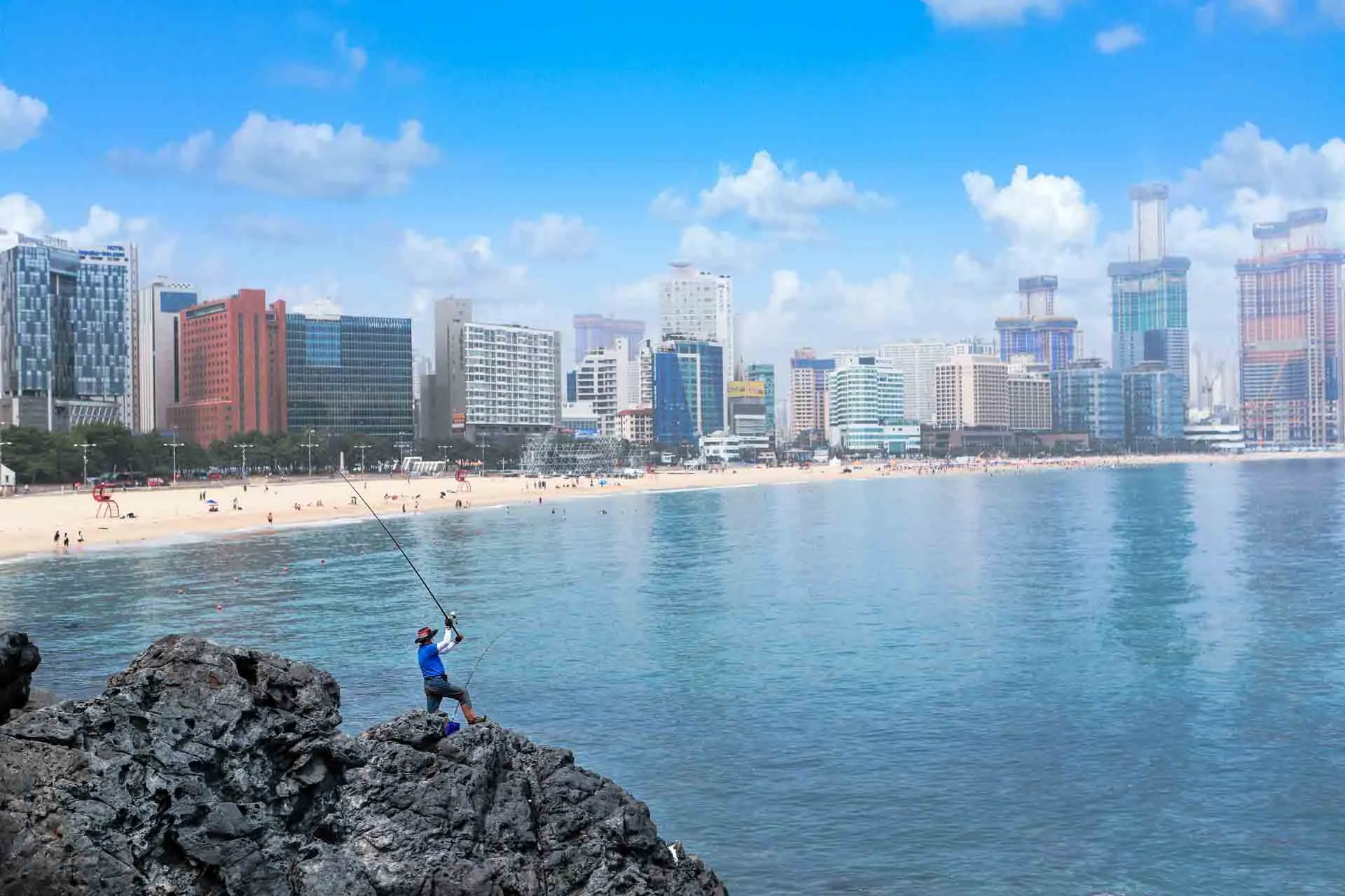 Haeundae Strand i Busan – Koreas mest berømte strand Haeundae Strand i Busan – Koreas mest berømte strand