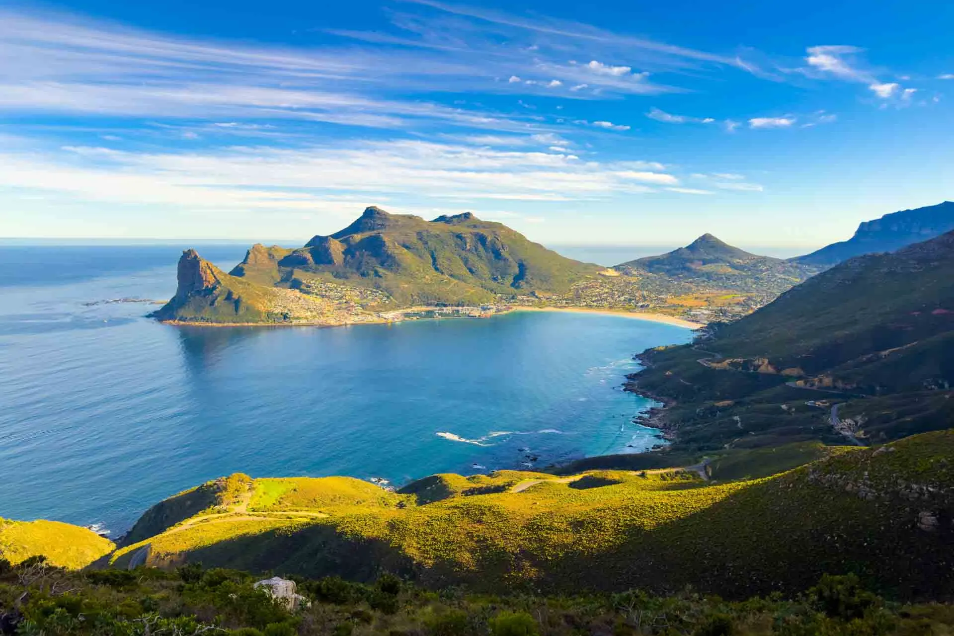 Hout Bay ligger ca 20 km syd for Cape Town