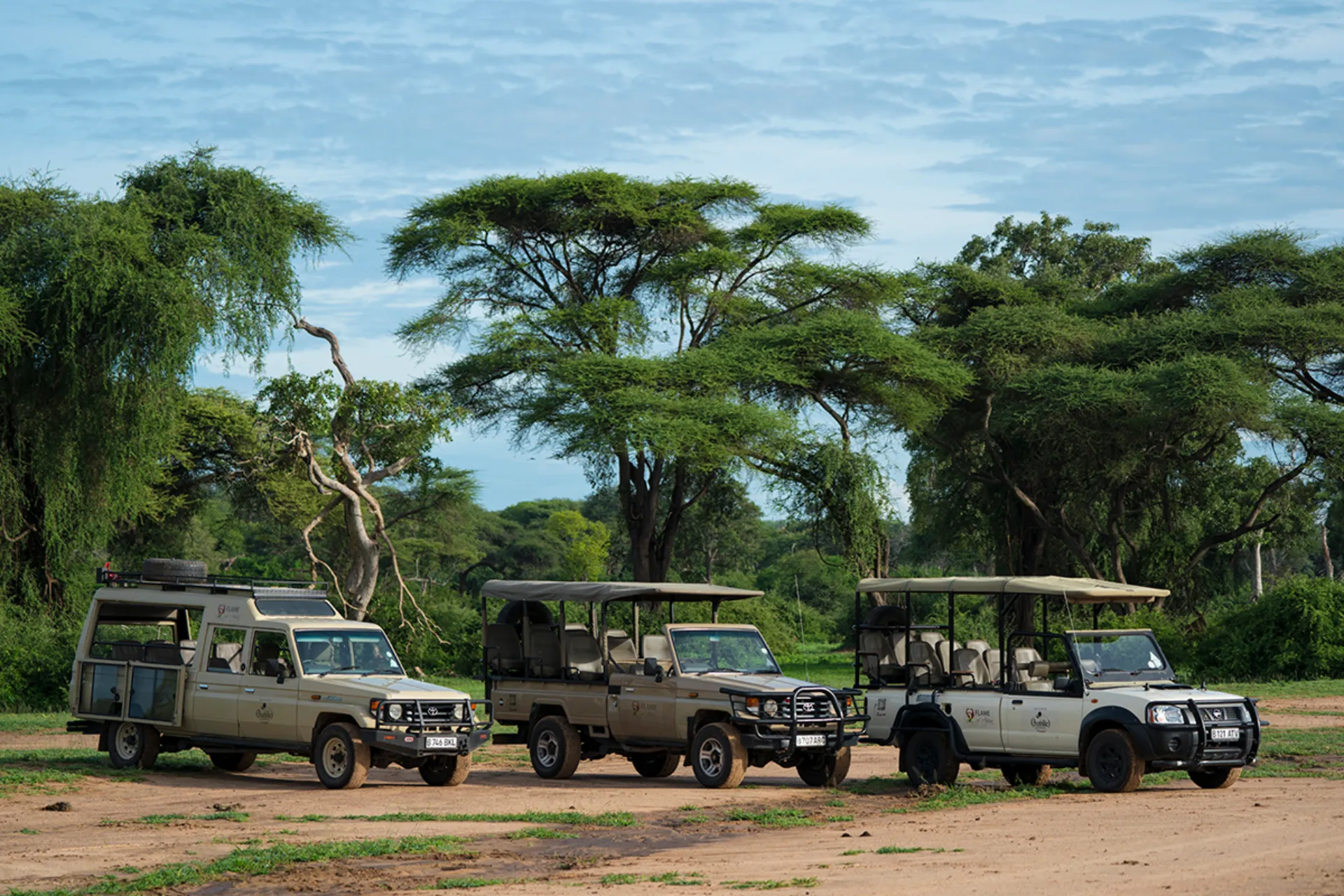 Safarijeeps står klar
