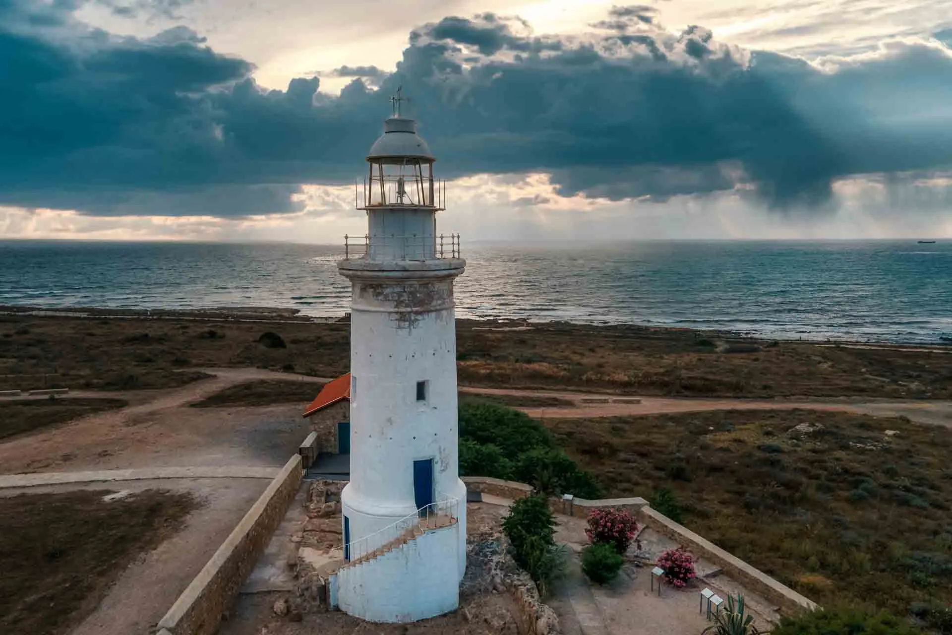 Fyrtårnet i Paphos er ca 20 meter højt