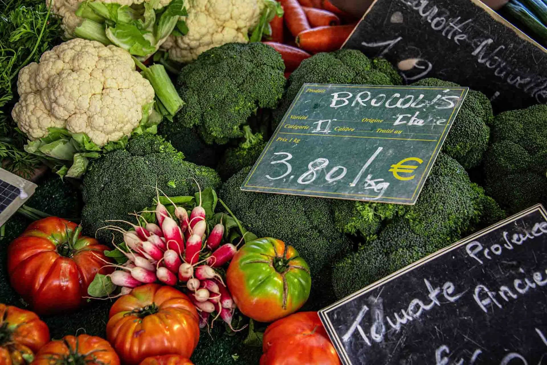 Grøntsagsmarked i Aix