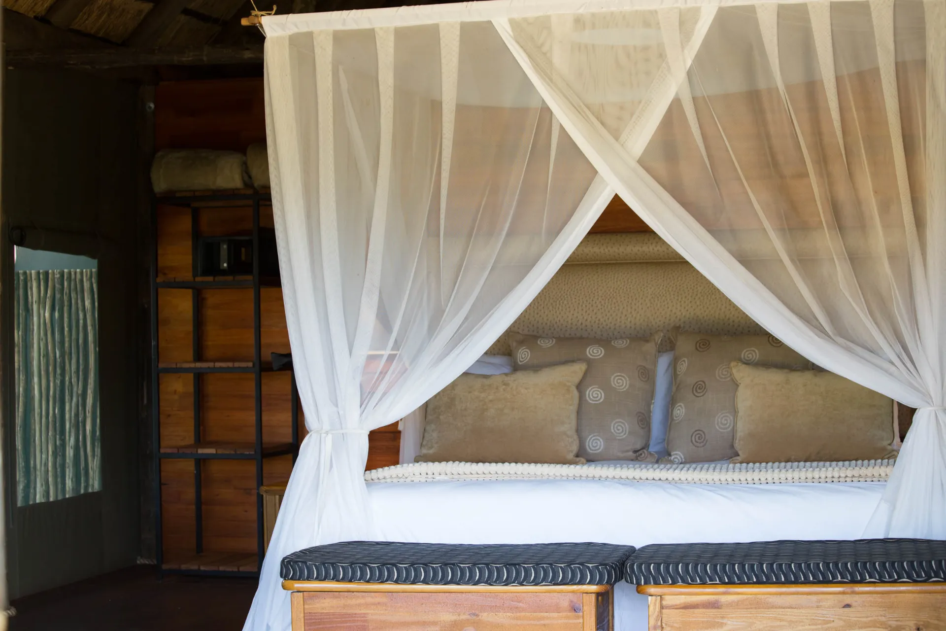 Sengemiljø i hytten til 2