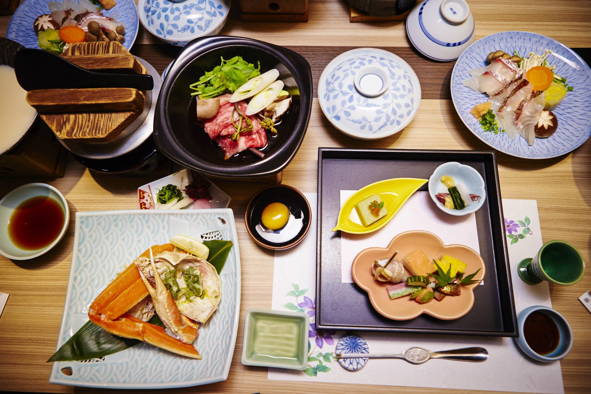 En traditionel kaiseki-middag