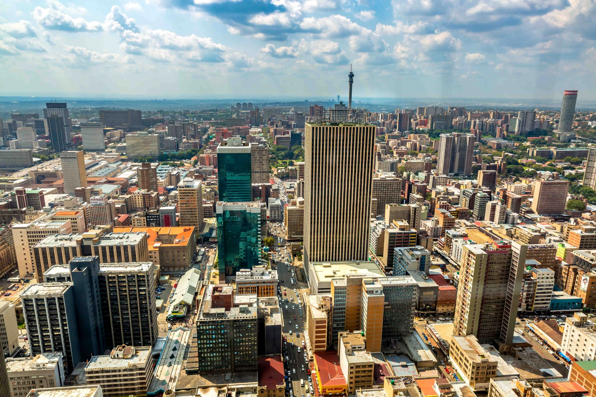 Johannesburg har ca. 6 mio. indbyggere