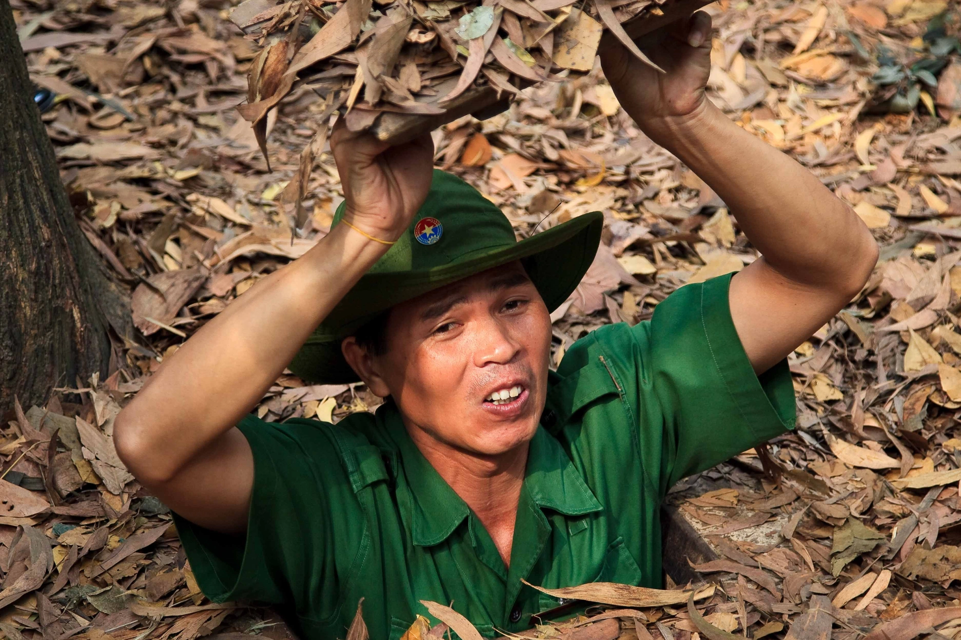De berømte Cu Chi-tunneller blev bygget af Vietcong 1940-1960