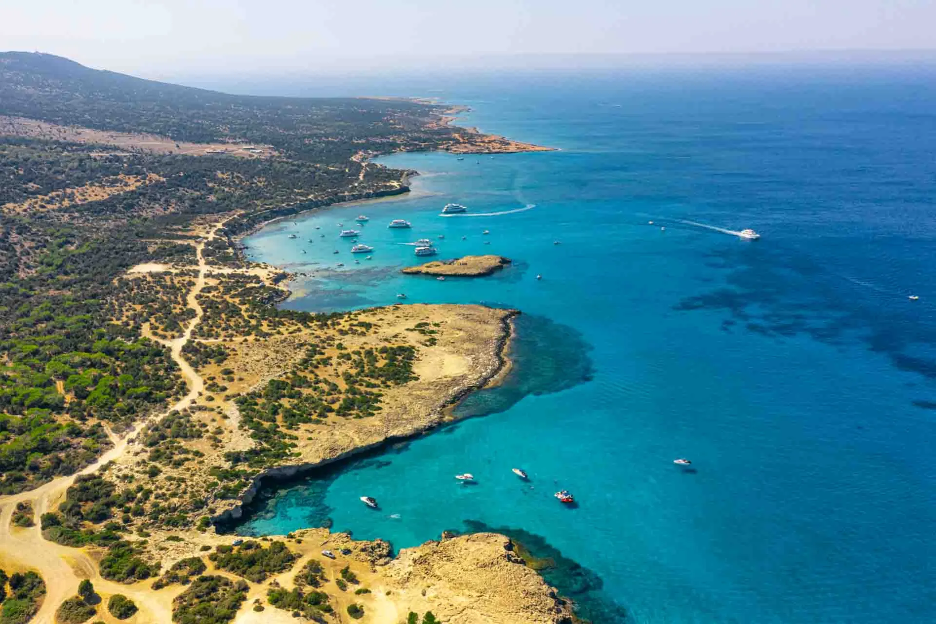 Akamas Naturreservat set fra luften