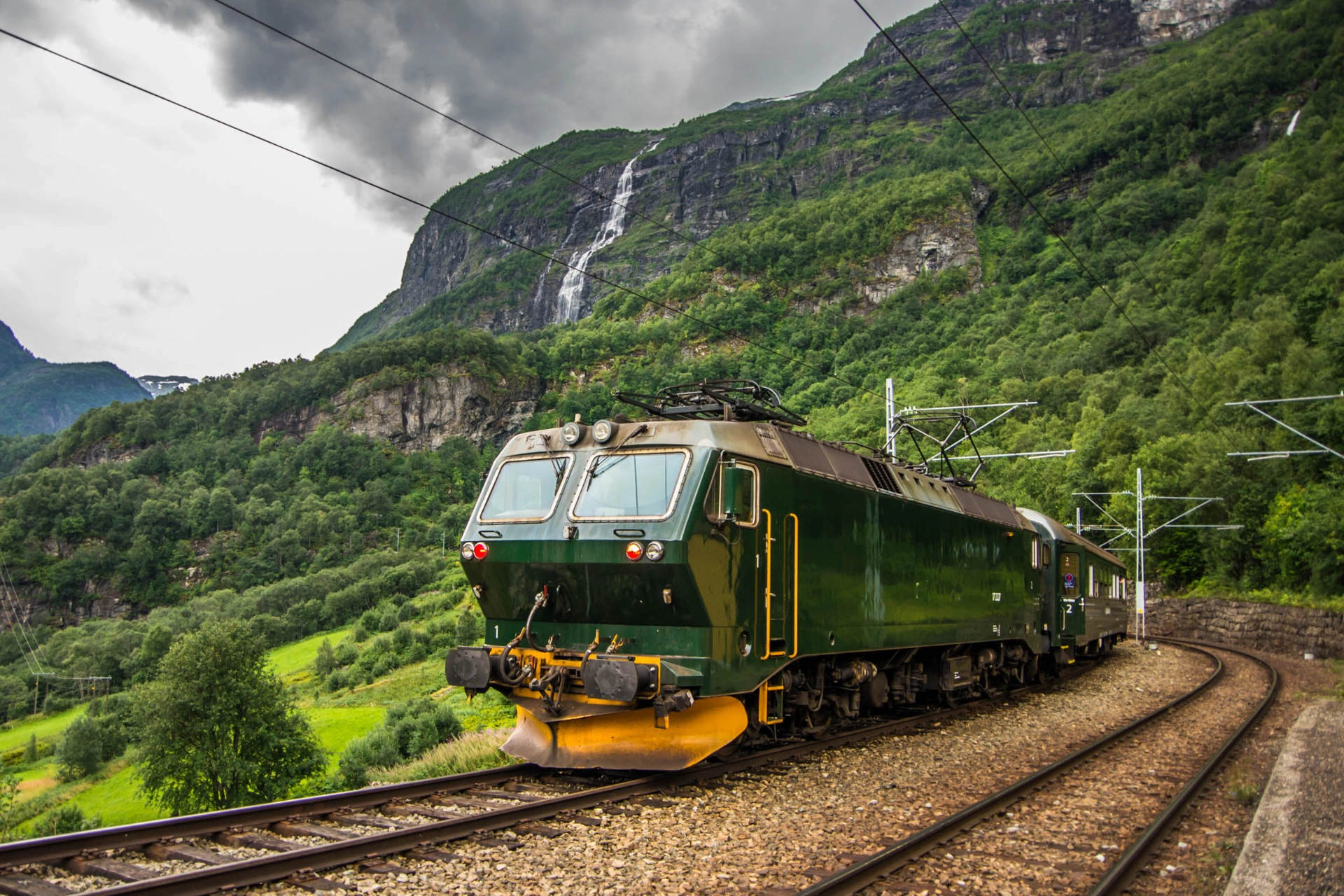 Flåmsbanen er ca. 20 kilometer lang