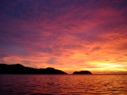 Morgensolen på vej i Koh Chang