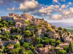 Luftfoto af Gordes