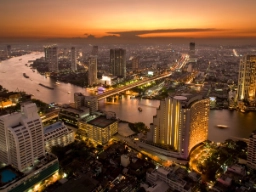 Solnedgang over Bangkok