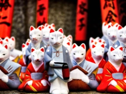 Traditionelle japanske figurer