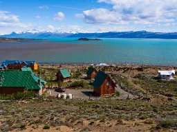 Udsigt over Lago Argentino nær El Calafate i Patagonien
