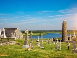 En del af munkeklostret Clonmacnoise
