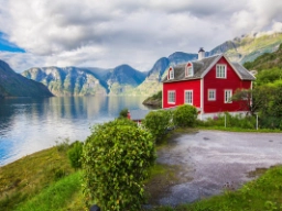 Ved den UNESCO-beskyttede Sognefjord