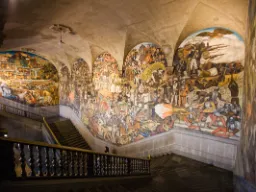 Diego Riveras murmaleri i Palacio Nacional (Nationalpaladset) i Mexico City Diego Riveras murmaleri i Palacio Nacional (Nationalpaladset) i Mexico City