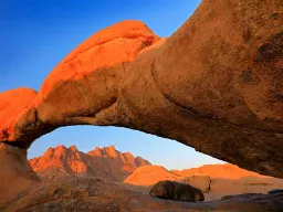 Den ikoniske Spitzkoppe i Namibia – ofte kaldet "Namibias Matterhorn"