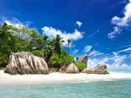 La Digue Island med sin lækre natur