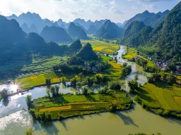 Landskab ved Cao Bang Landskab ved Cao Bang