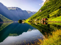 Udsigt over Sognefjorden fra Flåm