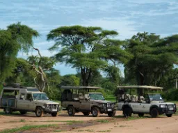 Safarijeeps står klar Safarijeeps står klar