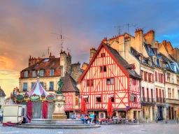 Traditionelle huse i Dijon