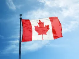 Det canadiske nationalflag - ofte kaldet "The Maple Leaf" - ahornbladet