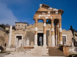 Capitoline-templet i Brescia - opført i år 73 e.Kr. Capitoline-templet i Brescia - opført i år 73 e.Kr.