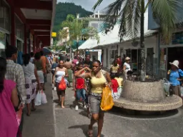 Byliv i Victoria på hovedøen Mahé