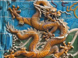Ni-Dragers Muren i Beihai Park, Beijing