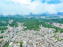 Udsigt fra observatoriet i Taipei Udsigt fra observatoriet i Taipei