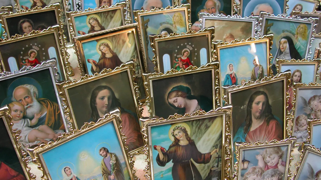 Ikon-malerier af Maria, Jesus m.fl. Ikon-malerier af Maria, Jesus m.fl.