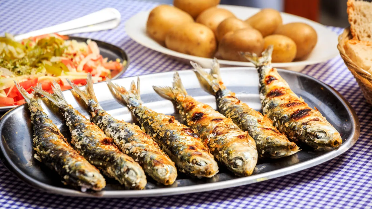 Grillede sardiner - velbekomme!