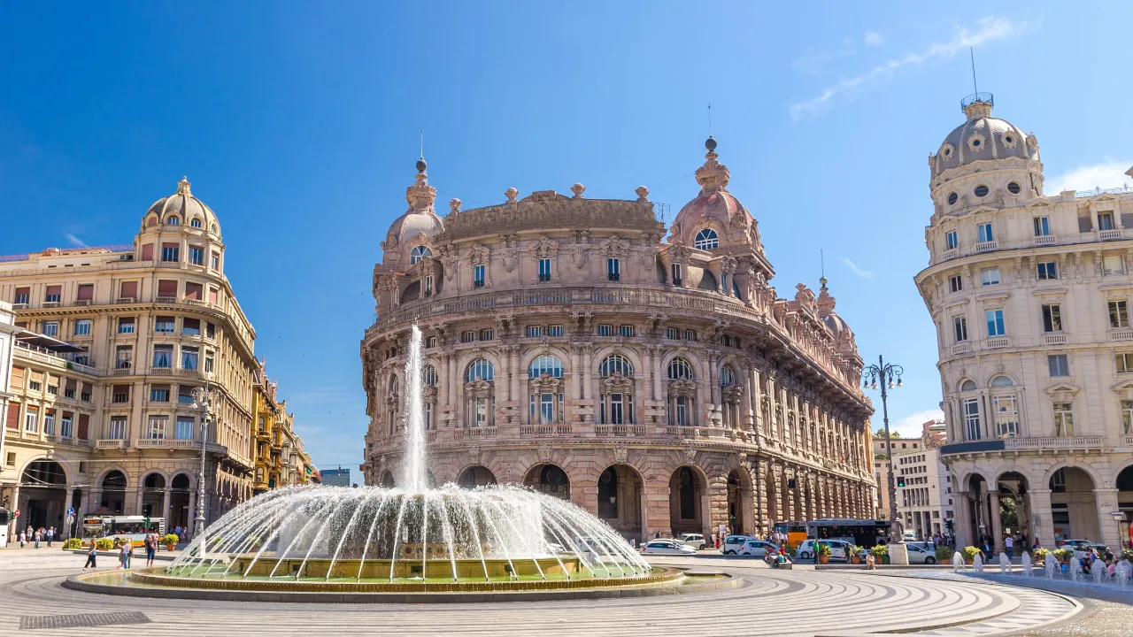 Piazza De Ferrari i Genova Piazza De Ferrari i Genova