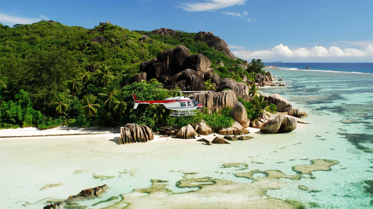 Stranden Anse Source d’Argent på La Digue Stranden Anse Source d’Argent på La Digue