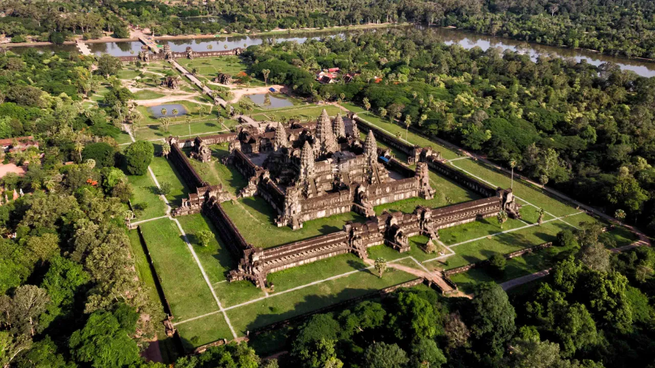 Angkor Wat, det berømte historiske tempelkompleks ved Siem Reap, Cambodja Angkor Wat, det berømte historiske tempelkompleks ved Siem Reap, Cambodja