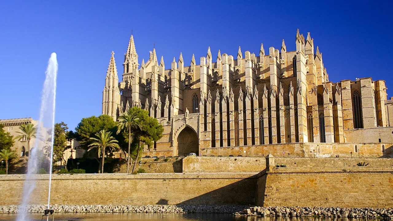 Den imponerende katedral i Palma Den imponerende katedral i Palma
