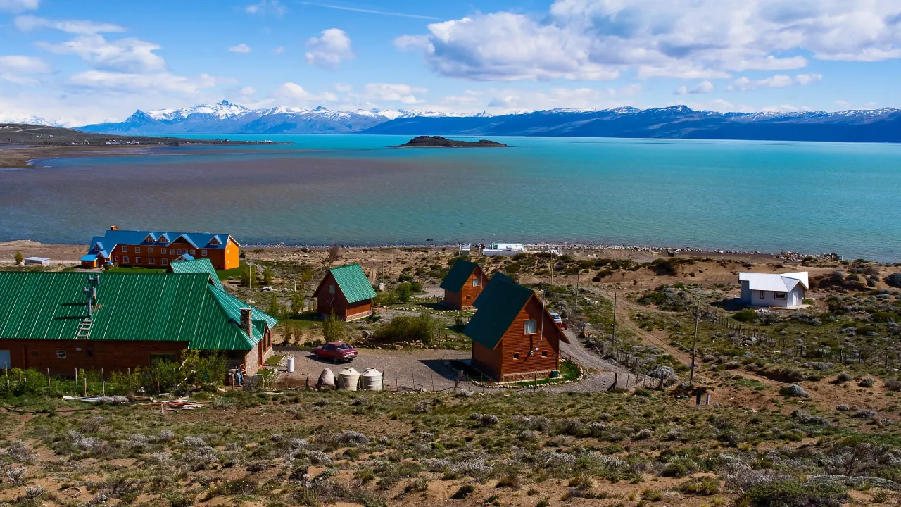 Udsigt over Lago Argentino nær El Calafate i Patagonien