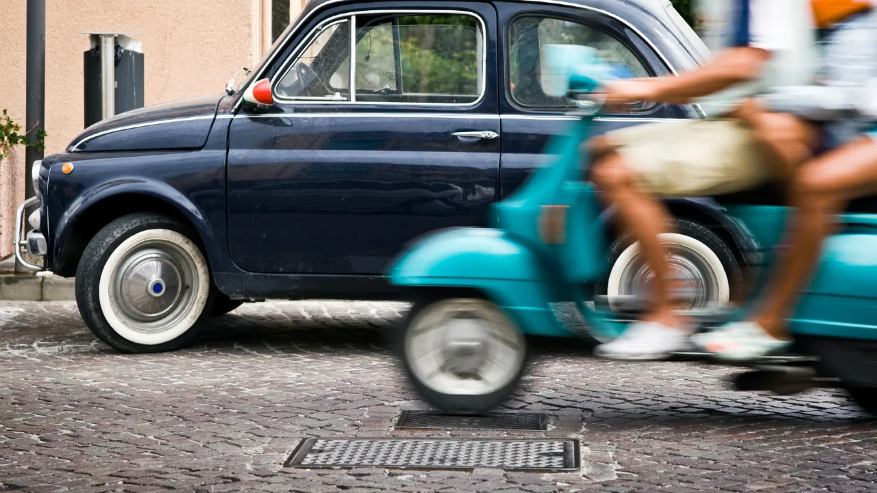 Scooteren er populær i Italien Scooteren er populær i Italien