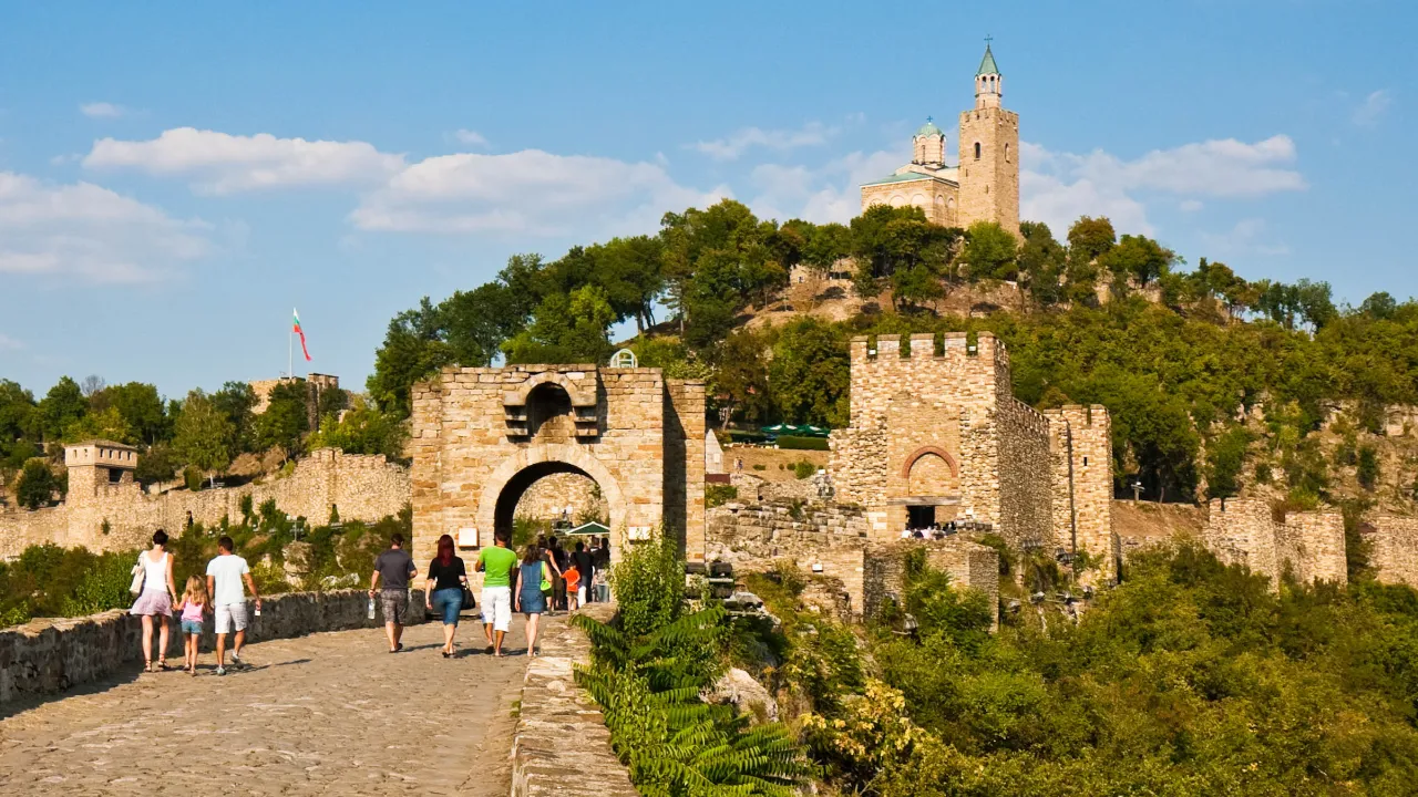 Tsarevets-fæstningen i Veliko Tarnovo, Bulgariens middelalderlige hovedstad