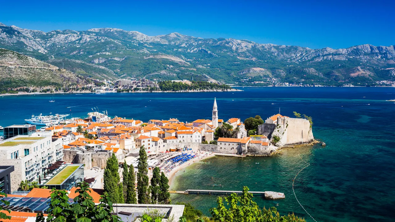 Den gamle bydel i Budva